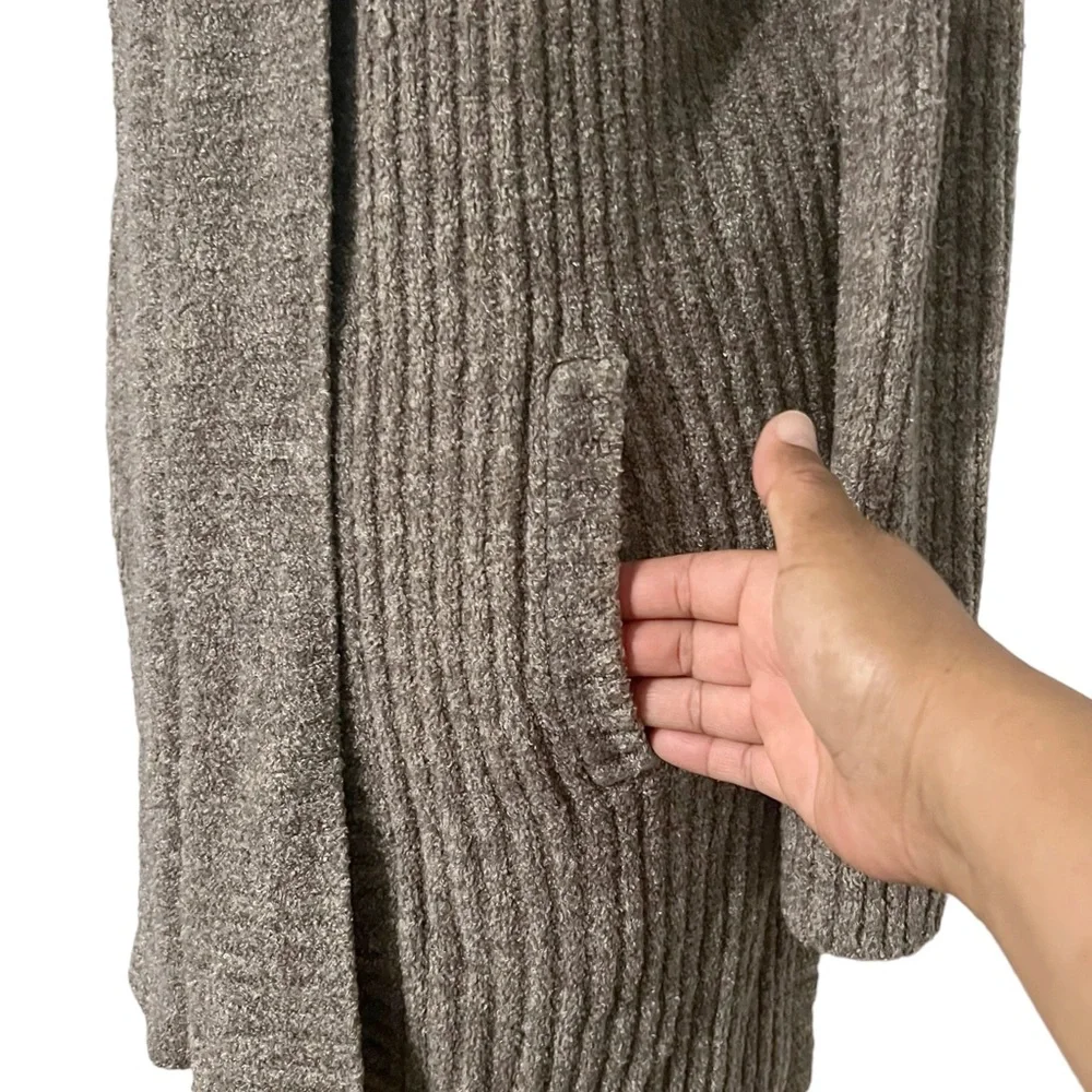 Barefoot Dreams Montecito‎ Taupe Cardigan Sweater